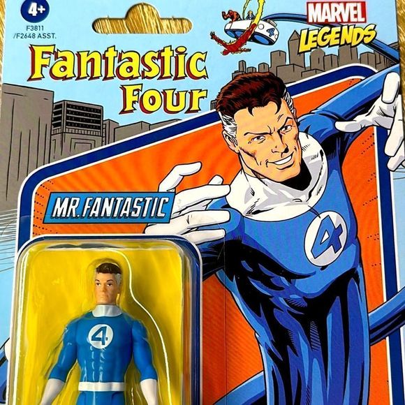 Fantastic Four “Mr Fantastic” Action Figure, Retro, Toy, Collector’s, 5” - Picture 1 of 6